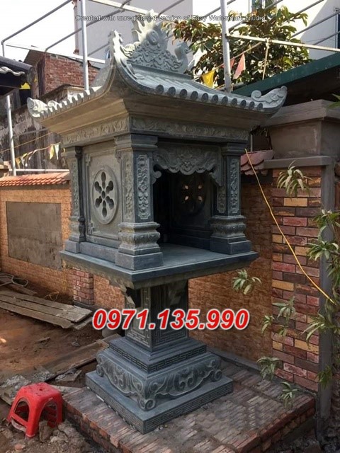 Mẫu lầu thờ đá đình làng chùa đẹp nhất