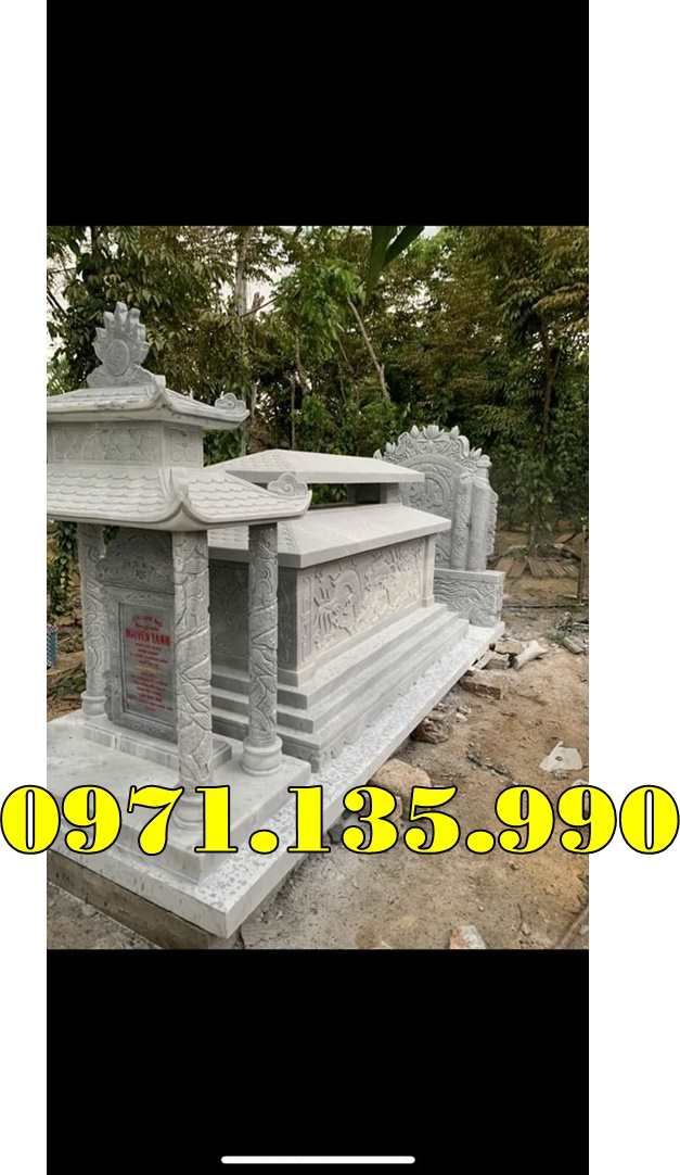 Mẫu mộ bằng đá Trắng đẹp bán tại Vũng Tàu