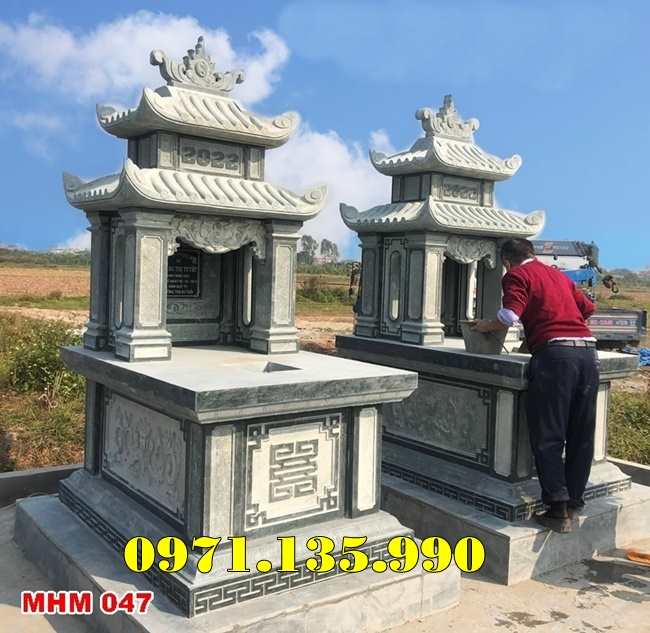 Mẫu mộ bằng đá gia tộc đẹp bán tại Vũng Tàu