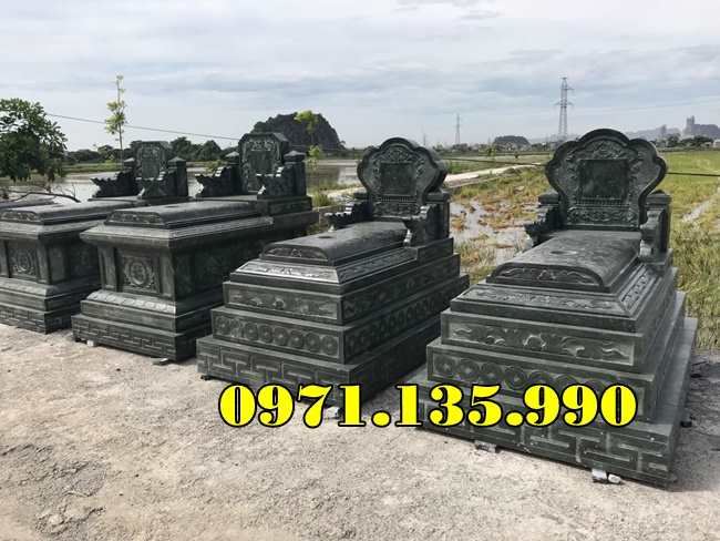 Mẫu mộ bằng đá xanh Ninh Bình đẹp bán tại Vũng Tàu