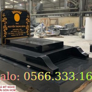 Alternative view of Mộ Đá Granite Nguyên Khối Bán Lâm Đồng, Mộ Ốp Hoa Cương Đẹp✴️