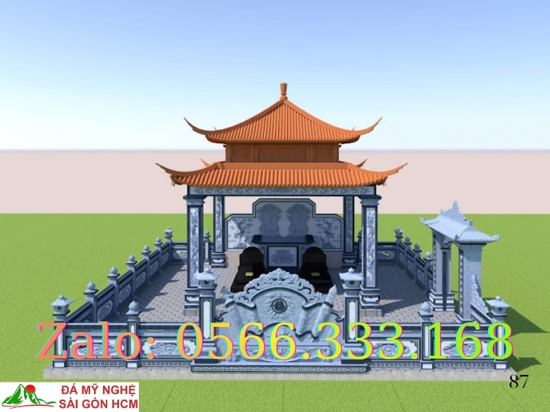 Thiết Kế & Thi Công Nhà Mồ Đá Khối Đẹp Tại Bến Tre✔️ 14 Nhà Mồ Bến Tre